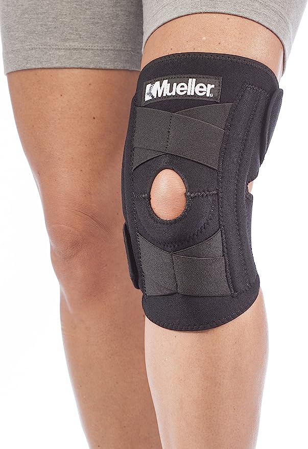 Top-rated Mueller Knee Brace with adjustable straps and premium materials, offering excellent support and protection for knees in 2023
