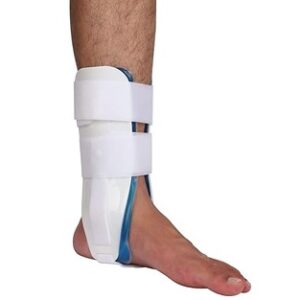 Universal-sized gel ankle brace with versatile straps