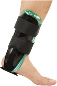 Ankle brace with a removable gel liner
