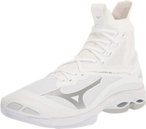 white mizuno volleyball shoes offering best performance and reliable ankle support