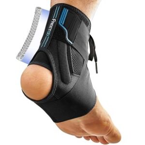 FREETOO Ankle Brace for men, offering immediate pain relief with its ultra-thin and lightweight neoprene design, perfect for supination support