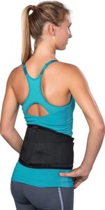 women wearing the DonJoy back brace, providing support and stability to their lower back