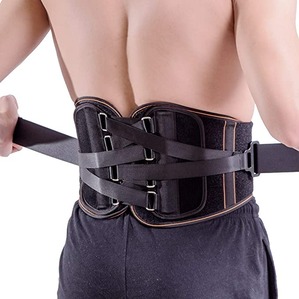 low back brace for recovery of spinal injury