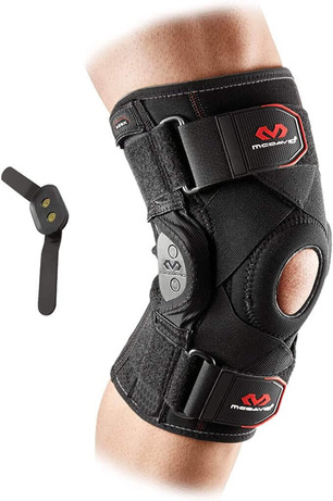 mc david neoprene MCL knee brace with non-slip silicone grips for secure fit