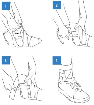 instructions how to use ankle brace after surgery for recovery