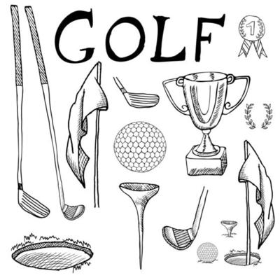 personal equipment of golf player