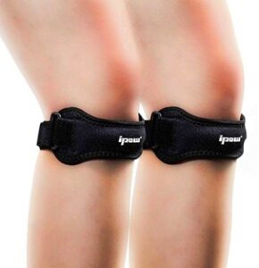 Close-up of a volleyball knee brace with adjustable straps